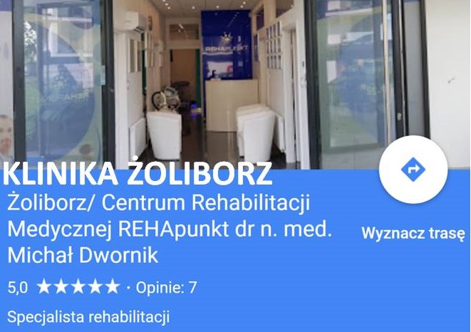 REHApunkt dr n. med. Michał Dwornik klinika Żoliborz
